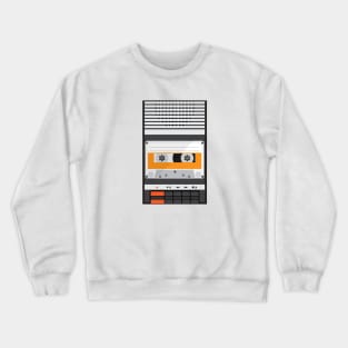 Retro Tape Recorder Crewneck Sweatshirt